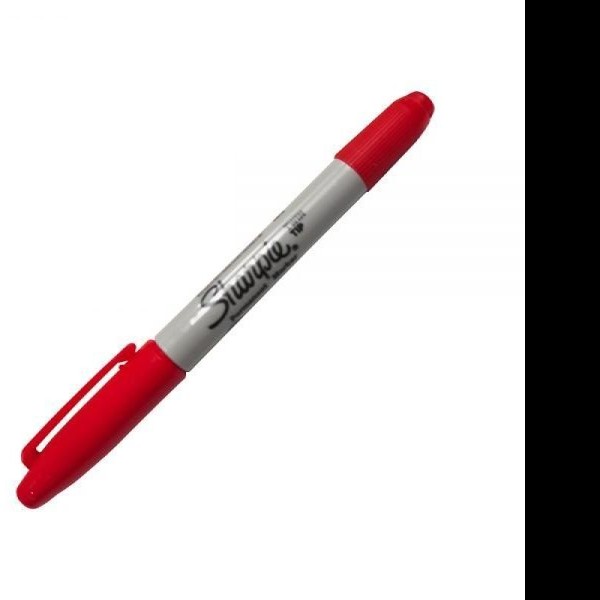 MARCADOR PERM. DELG. PLAST. SHARPIE TWIN D.PTA. RJO12144